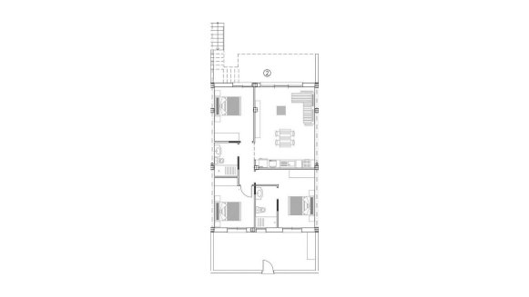 Планировка объекта 3 спальни в ЖК VILLAS DON PEDRO 4 № 3 (2D)